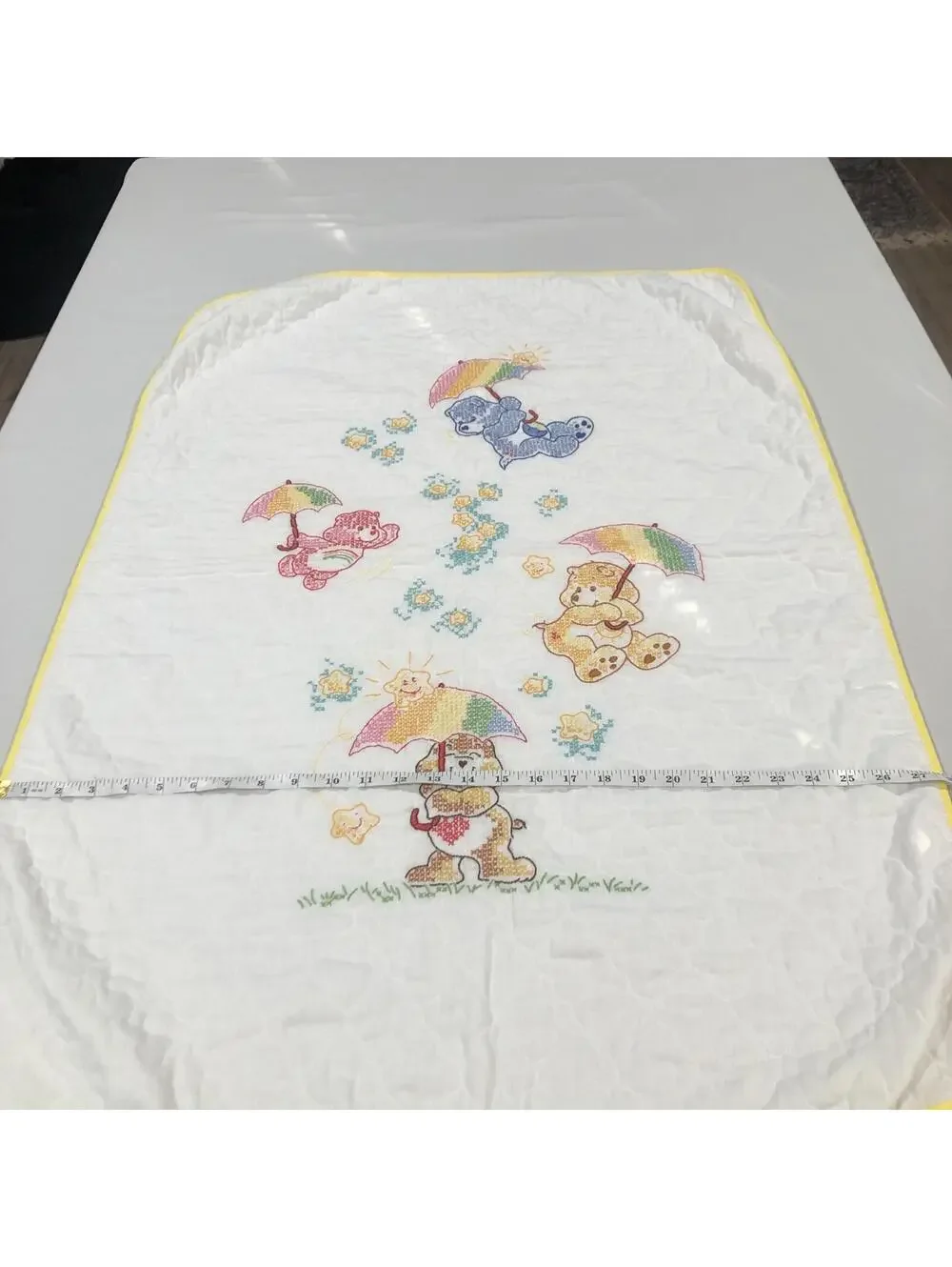 Handmade‎ Care Bear Baby Quilt Blanket 28